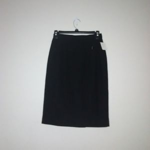 Tahari Women's 100% wool pencil skirt black 2